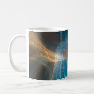 Caneca De Café Radiant Aura: Abstract Human Energy