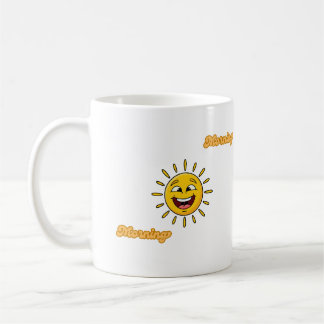 Caneca De Café Radiant Golden Sun Artistic Graphic Mug
