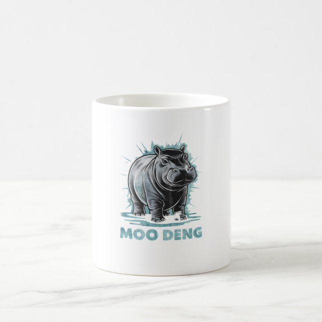 Caneca De Café Radiante Hippo Moo Deng (Centro)
