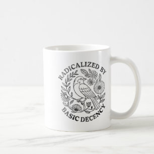 Caneca De Café Radicalizados Pela Decência Básica Feminista Homen