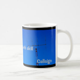 Caneca De Café Rádio amador QRP e Callsign Mug