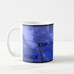 Caneca De Café Rádio amador QRP e Callsign Mug 2