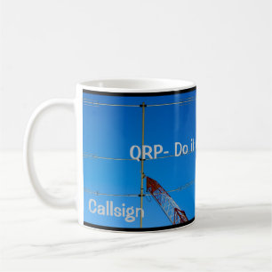Caneca De Café Rádio amador QRP e Callsign Mug 3