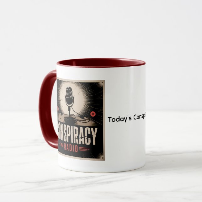Caneca de Café Rádio Conspiração (Frente Esquerda)