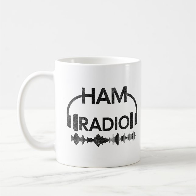 Caneca De Café Rádio Ham - Afastou o Rádio Amador (Esquerda)