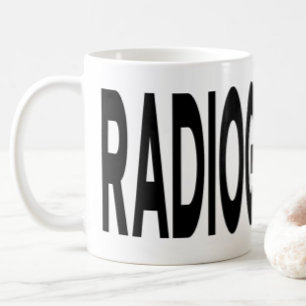 Caneca De Café RADIOGRAFADOR Tipografia Preta