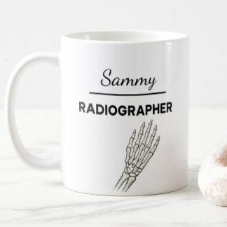 Caneca De Café RADIOGRAPHER Personalized Name X-Ray Tech Gift