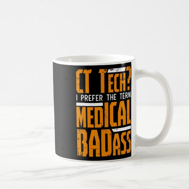 Caneca De Café Radiologia Ct Tech Engraçada Digitalização Ct Cat  (Direita)