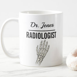 Caneca De Café RADIOLOGISTA Presente Personalizado Nome Médico