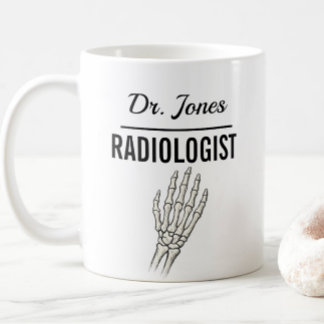 Caneca De Café RADIOLOGISTA Presente Personalizado Nome Médico
