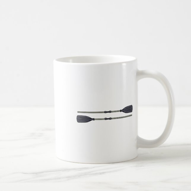 Caneca De Café Rafando Barco de Água Branca - Curso (Direita)