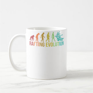 Caneca De Café Rafting Evolution - River Whitewater Rafting Funny