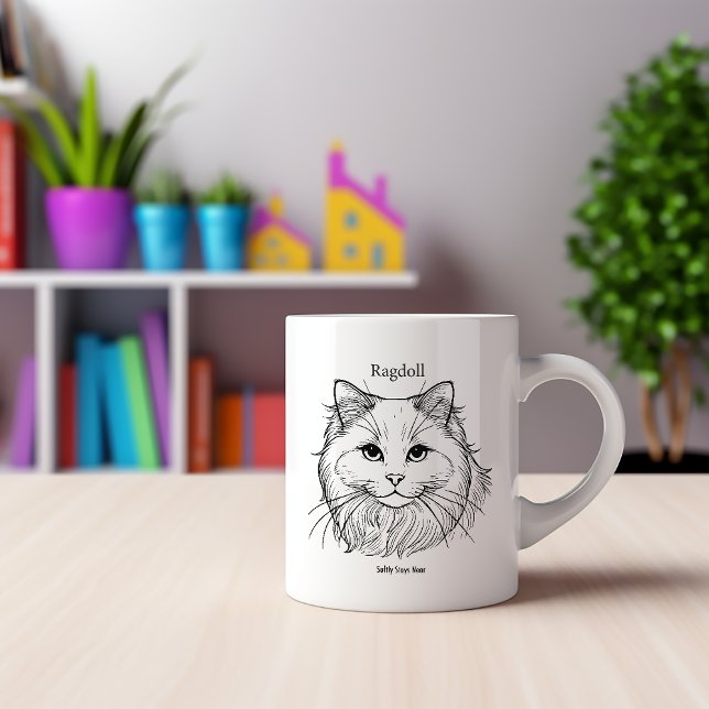 Caneca De Café Ragdoll Cat (Criador carregado)