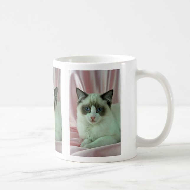 Caneca De Café Ragdoll, selo bicolor (Direita)