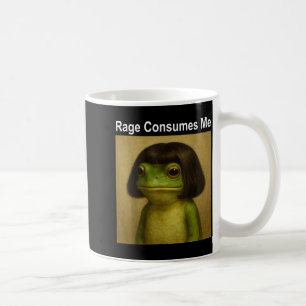 Caneca De Café Rage Me Consome Sapo Sapo Engraçado Corte De Cabel