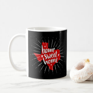 Caneca De Café Raider Red and Black Home Sweet Home Texas