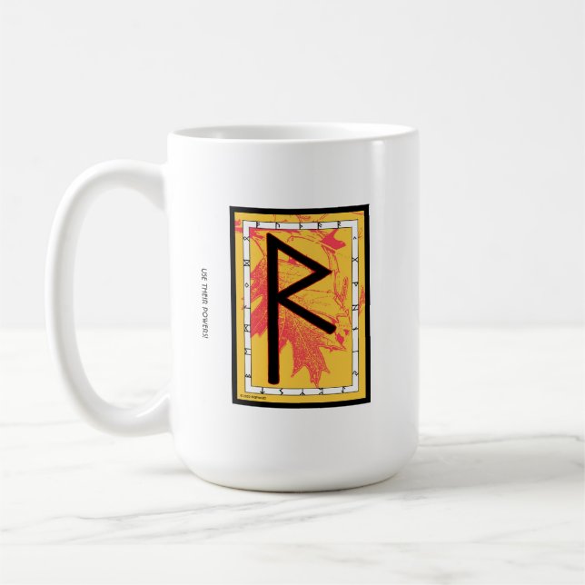 Caneca De Café Raidho Rune Mug - Equilíbrio! (Esquerda)