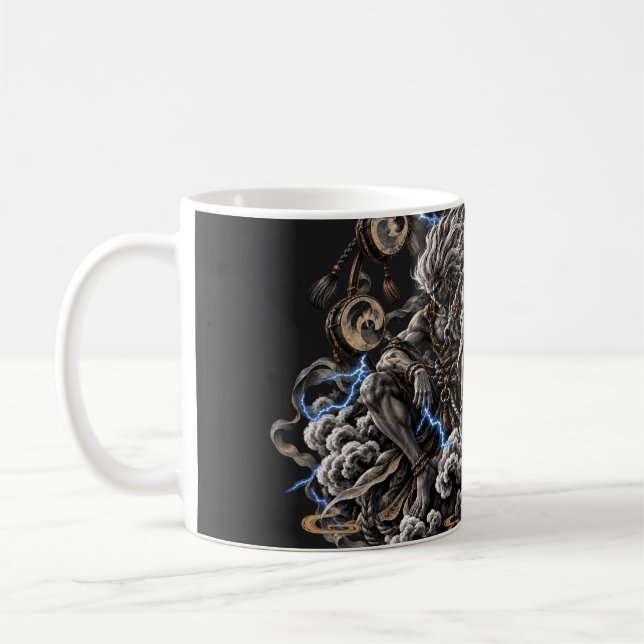 Caneca De Café Raijin Azul (Esquerda)