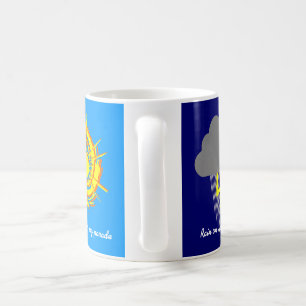 Caneca De Café Rain Sunshine Parade Meteorologia é um costume eng