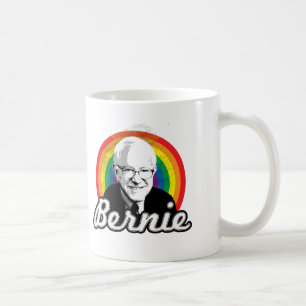 Caneca De Café Rainbow Bernie - Política LGBT -