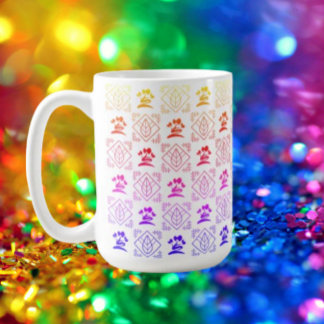 Caneca De Café Rainbow Botanical Delight