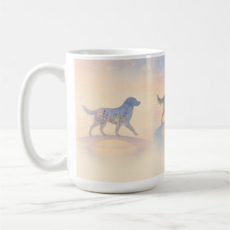 Caneca De Café Rainbow Bridge Wildflower Pet Silhouette