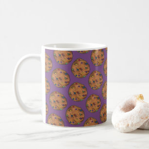 Caneca De Café Rainbow Chocolate Chip Cookie Fazendo Doces Roxo