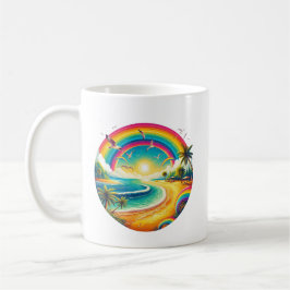 Caneca De Café Rainbow Classic Cerâmica