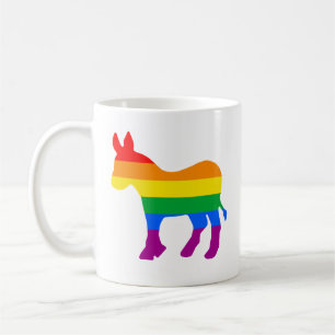 Caneca De Café Rainbow Democrat