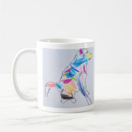 Caneca De Café Rainbow Dog