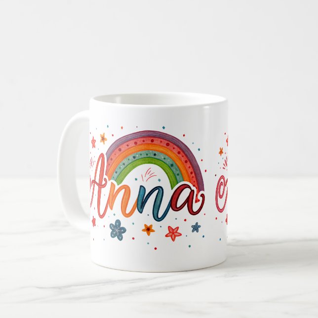 Caneca De Café Rainbow Dreams Anna 1 (Frente Esquerda)