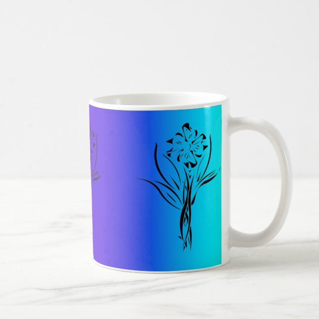 Caneca De Café Rainbow Flower Mug (Direita)