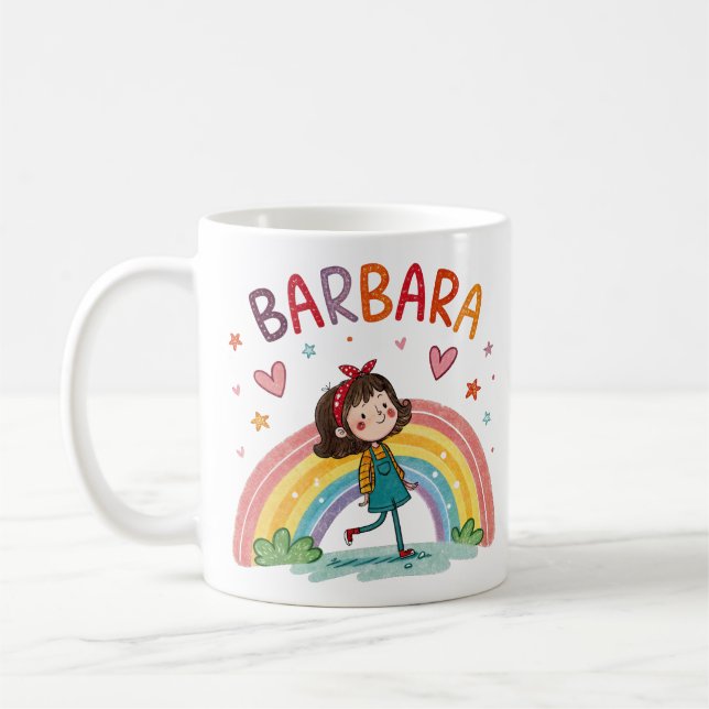 Caneca De Café Rainbow Girl Barbara 1 (Esquerda)