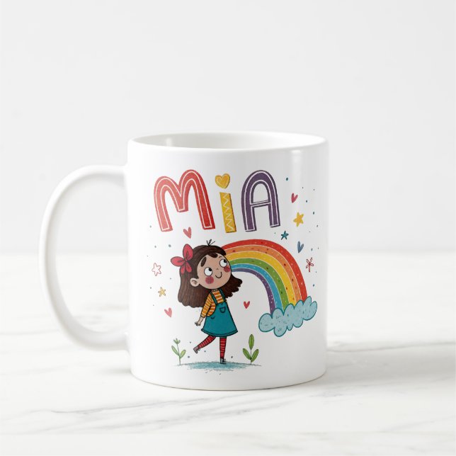 Caneca De Café Rainbow Girl Mia 1 (Esquerda)