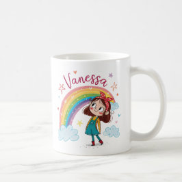 Caneca De Café Rainbow Girl Vanessa 1