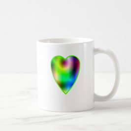 Caneca De Café Rainbow Heart