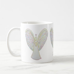 Caneca De Café Rainbow Heart Guardian Angel Coffee Cup ou Mug