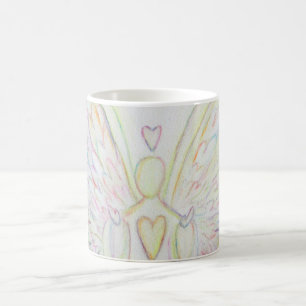 Caneca De Café Rainbow Hearts Guardian Angel Coffee Cup ou Mug