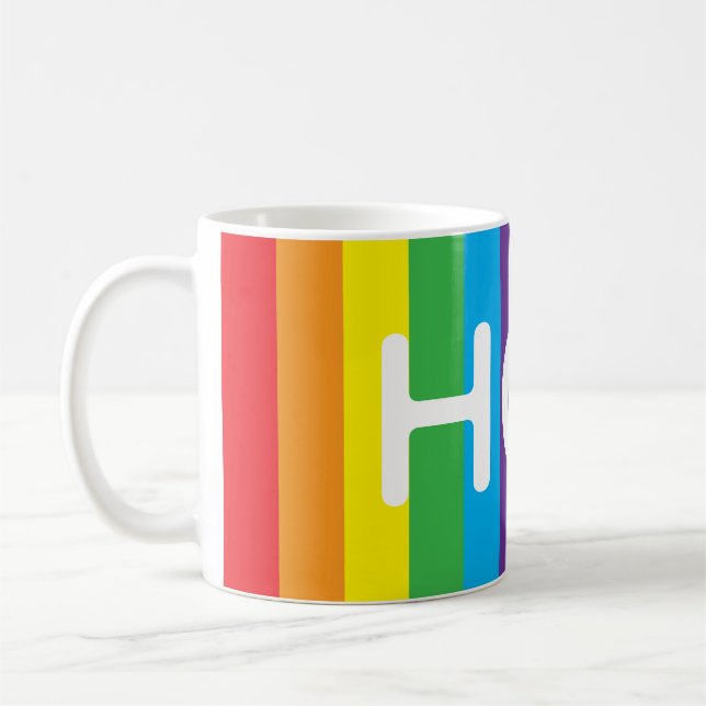 Caneca De Café Rainbow "HOT" Mug (Esquerda)