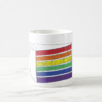 Rainbow Layer Cake Slice Prig Mug