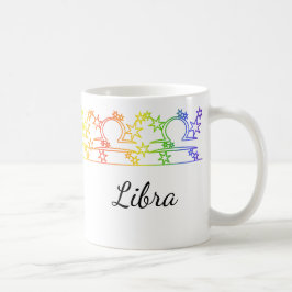 Caneca De Café Rainbow Libra - Sinal de estrela personalizado Mug