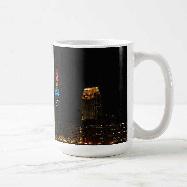 Caneca De Café Rainbow Lights Terminal Tower (Cleveland) (Direita)