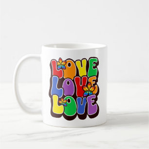 Caneca De Café Rainbow Love