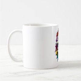 Caneca De Café Rainbow Mane Roaring Lion LGBTQ+ Pride