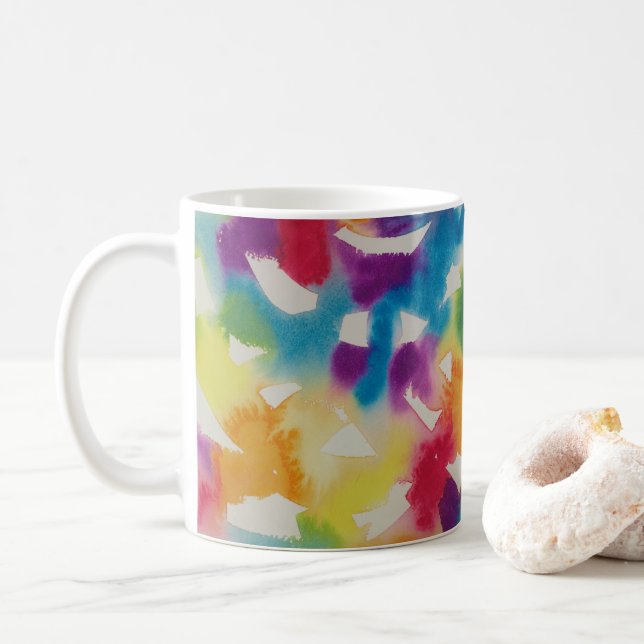 Caneca De Café Rainbow Mug (Com Donut)