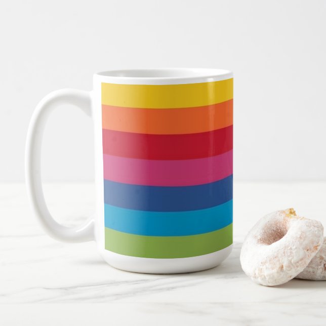 Caneca De Café Rainbow Mug (Com Donut)