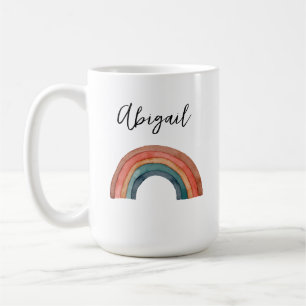 Caneca De Café Rainbow Mug Personalizado Por Aquarela