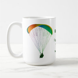 Caneca De Café Rainbow Paraglider Graphic Souvenir com seu texto