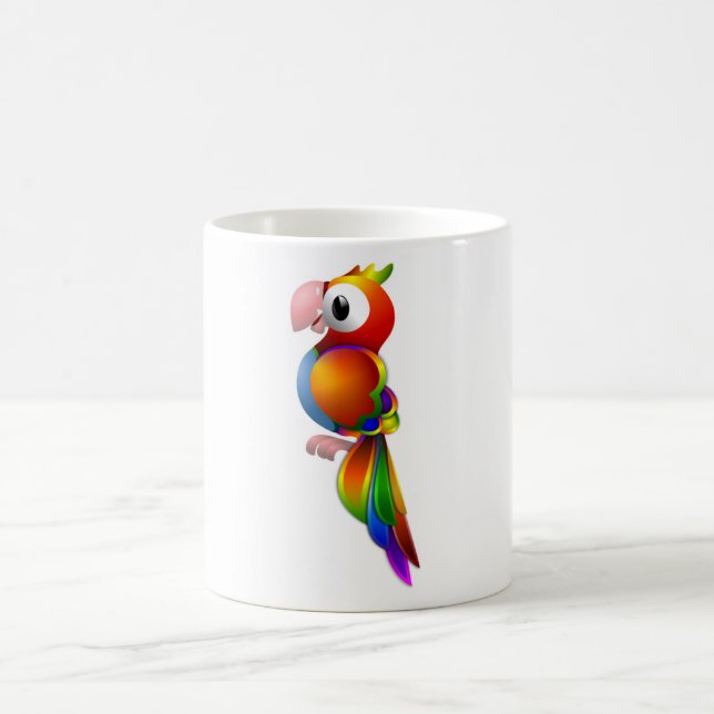 CANECA DE CAFÉ RAINBOW PARROT (Centro)