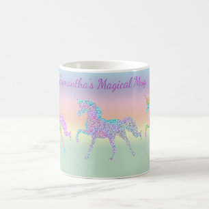 Caneca De Café Rainbow Pastel Unicorn Coffee Mug